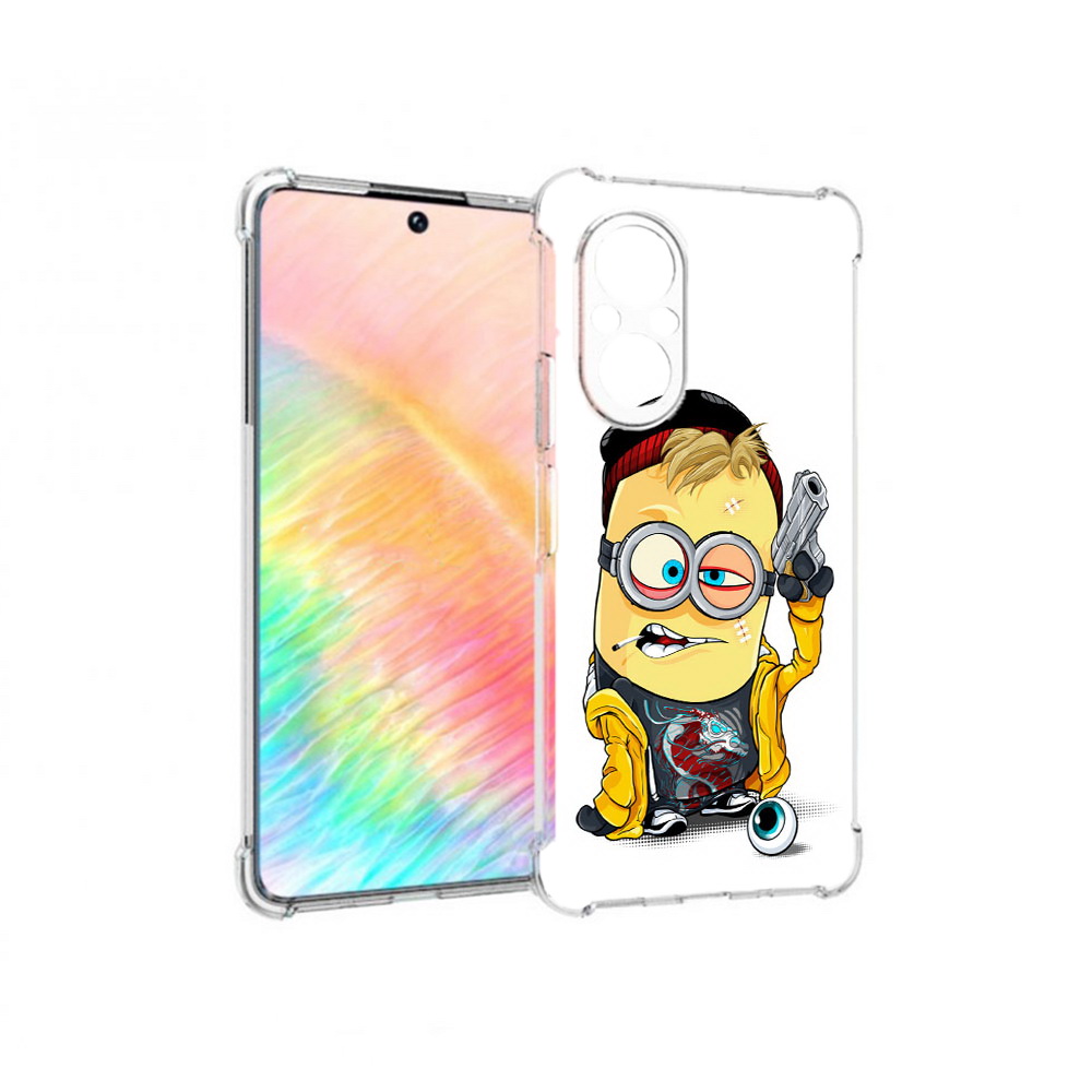 

Чехол MyPads Tocco для Honor 50 SE миньон бандит (PT223907.20.475), Прозрачный, Tocco