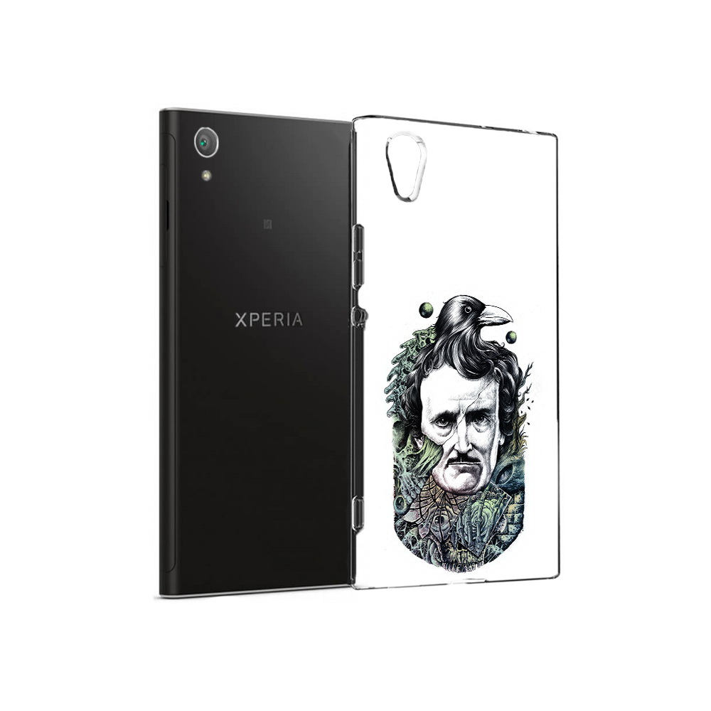 

Чехол MyPads Tocco для Sony Xperia XA1 Plus Эдгар Аллан с вороном (PT77220.224.203), Прозрачный, Tocco