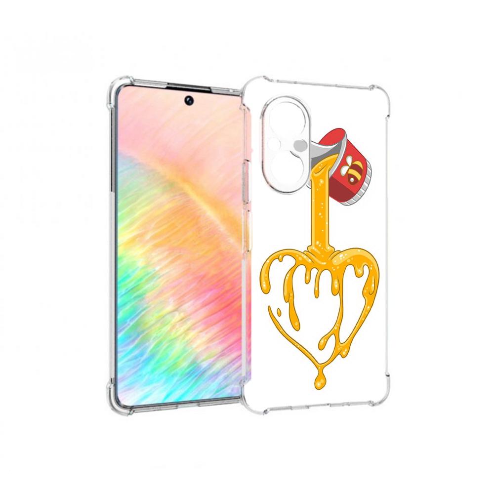 

Чехол MyPads Tocco для Honor 50 SE медовое сердце (PT223907.20.471), Прозрачный, Tocco