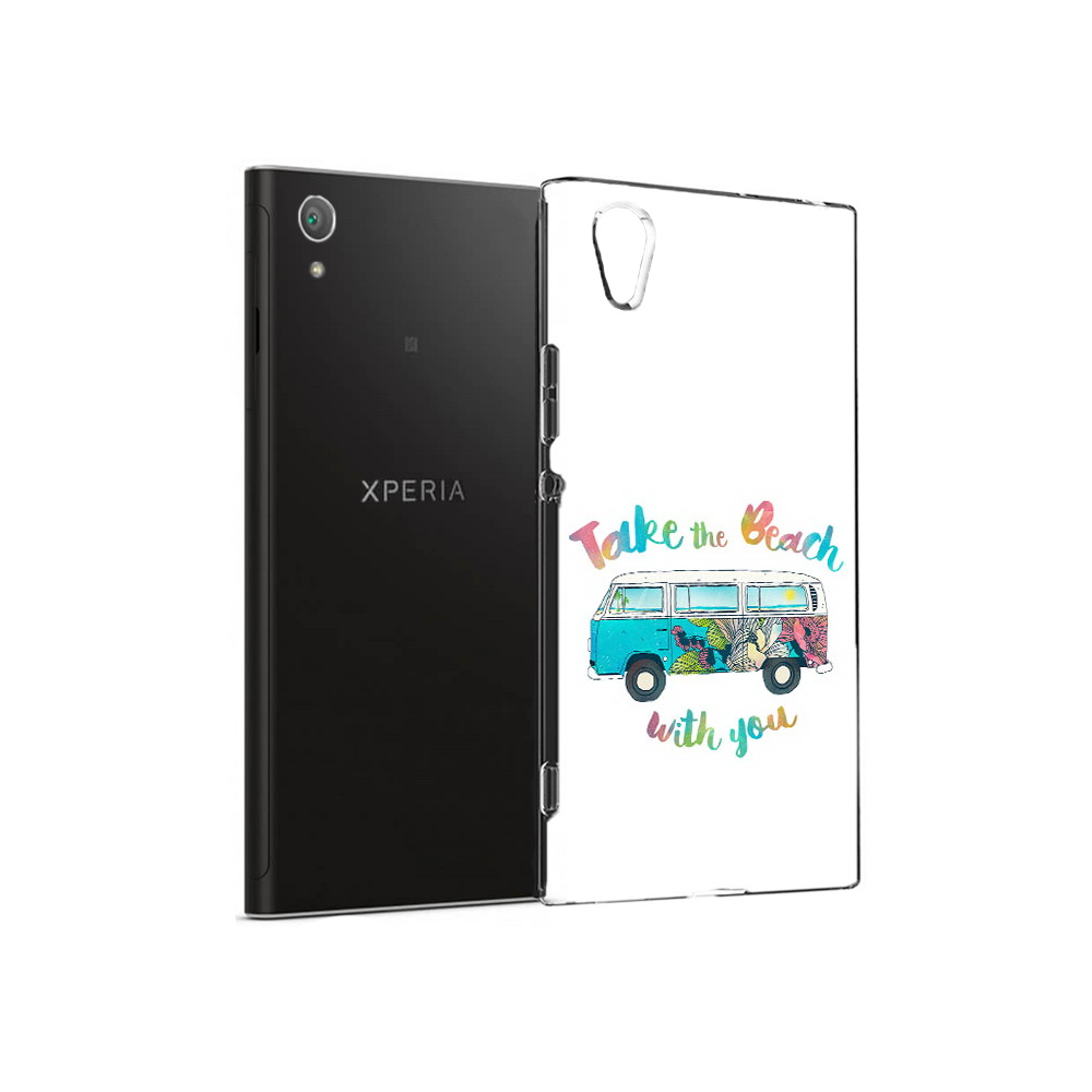 

Чехол MyPads Tocco для Sony Xperia XA1 Plus Хиппи автобус (PT77220.224.190), Прозрачный, Tocco