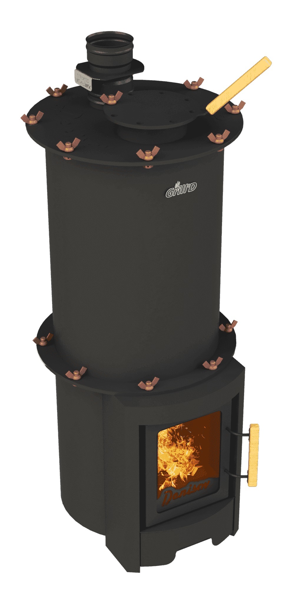 

Дровяная банная печь Grill'D Denisov Short (дверца со стеклом), Denisov Short