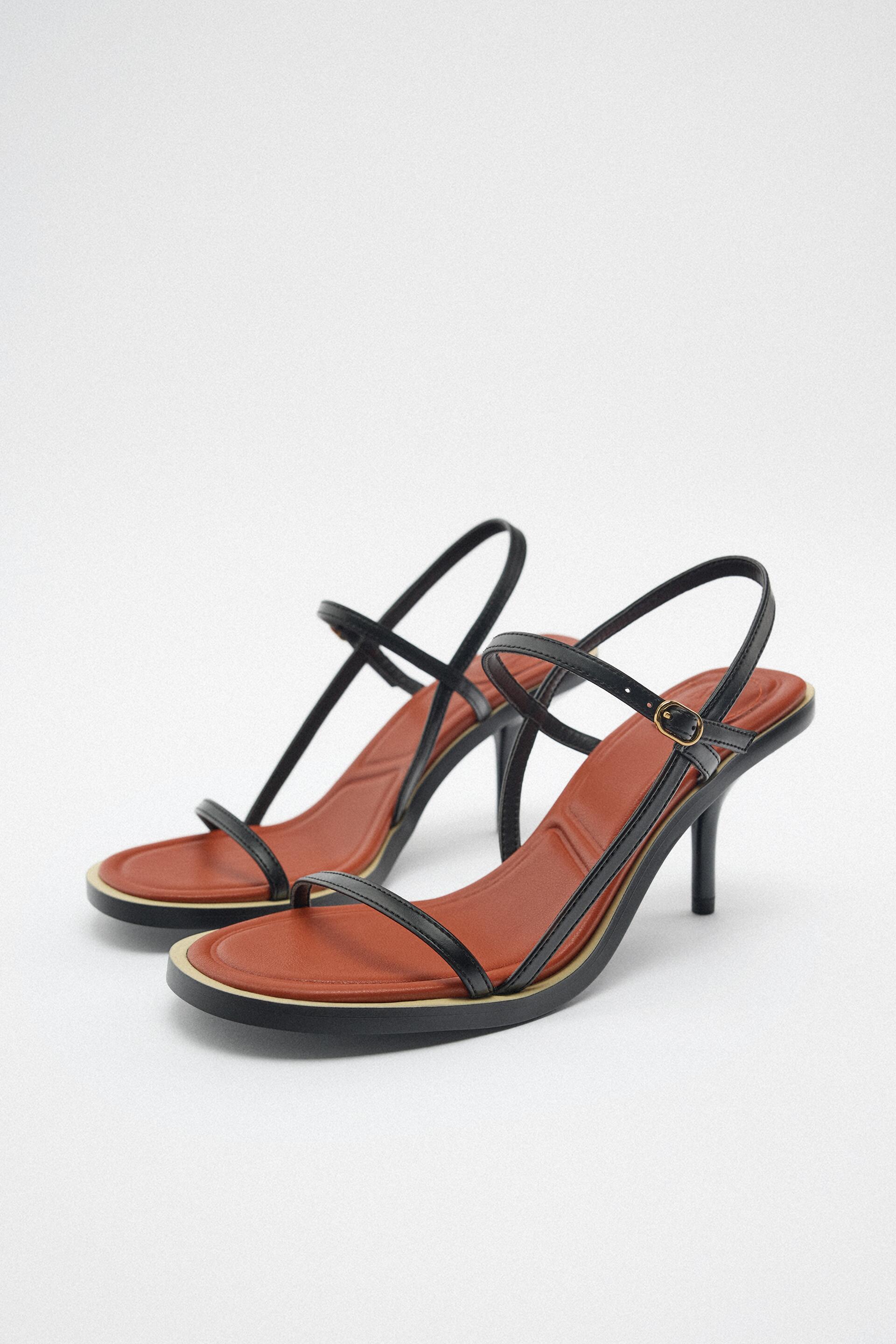 

Босоножки женские ZARA 13343010 черные 38 RU (доставка из-за рубежа), 13343010