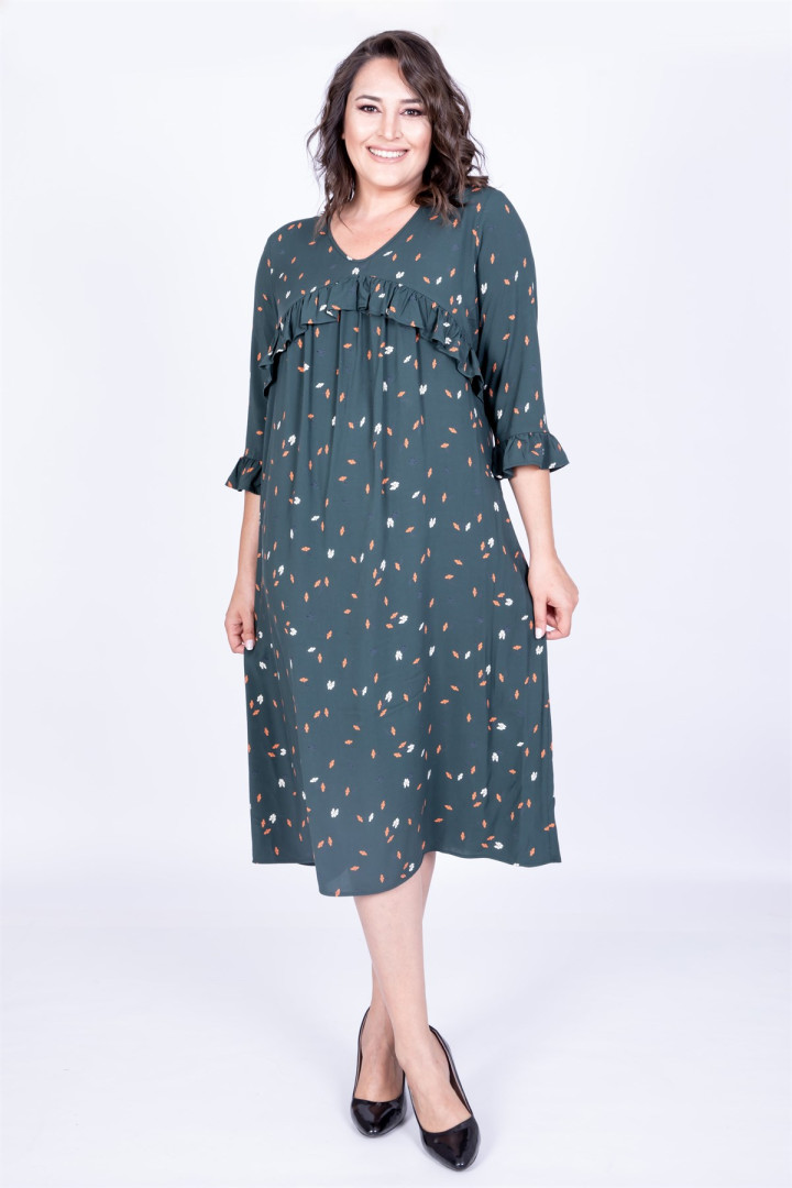 

Платье женское My Line Moda 708 зеленое 50 RU (товары доставляются из-за рубежа), 708