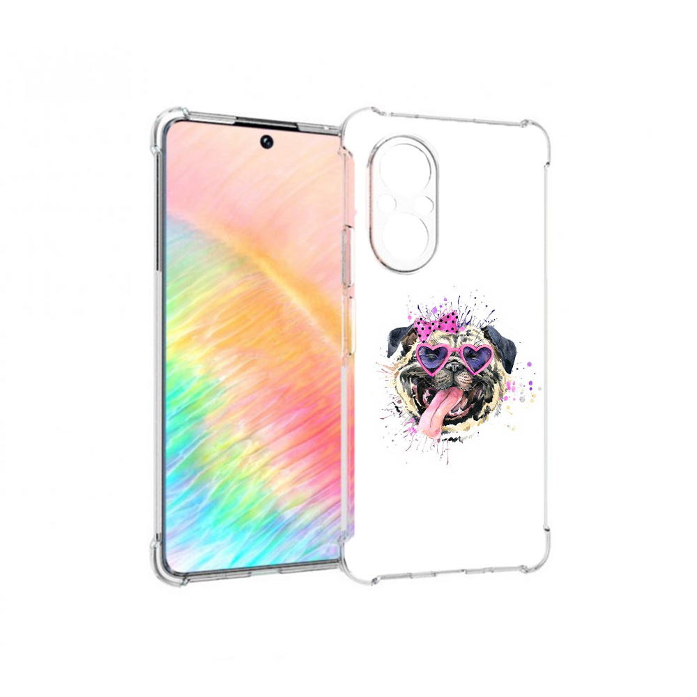 

Чехол MyPads Tocco для Honor 50 SE Веселая собака (PT223907.20.43), Прозрачный, Tocco