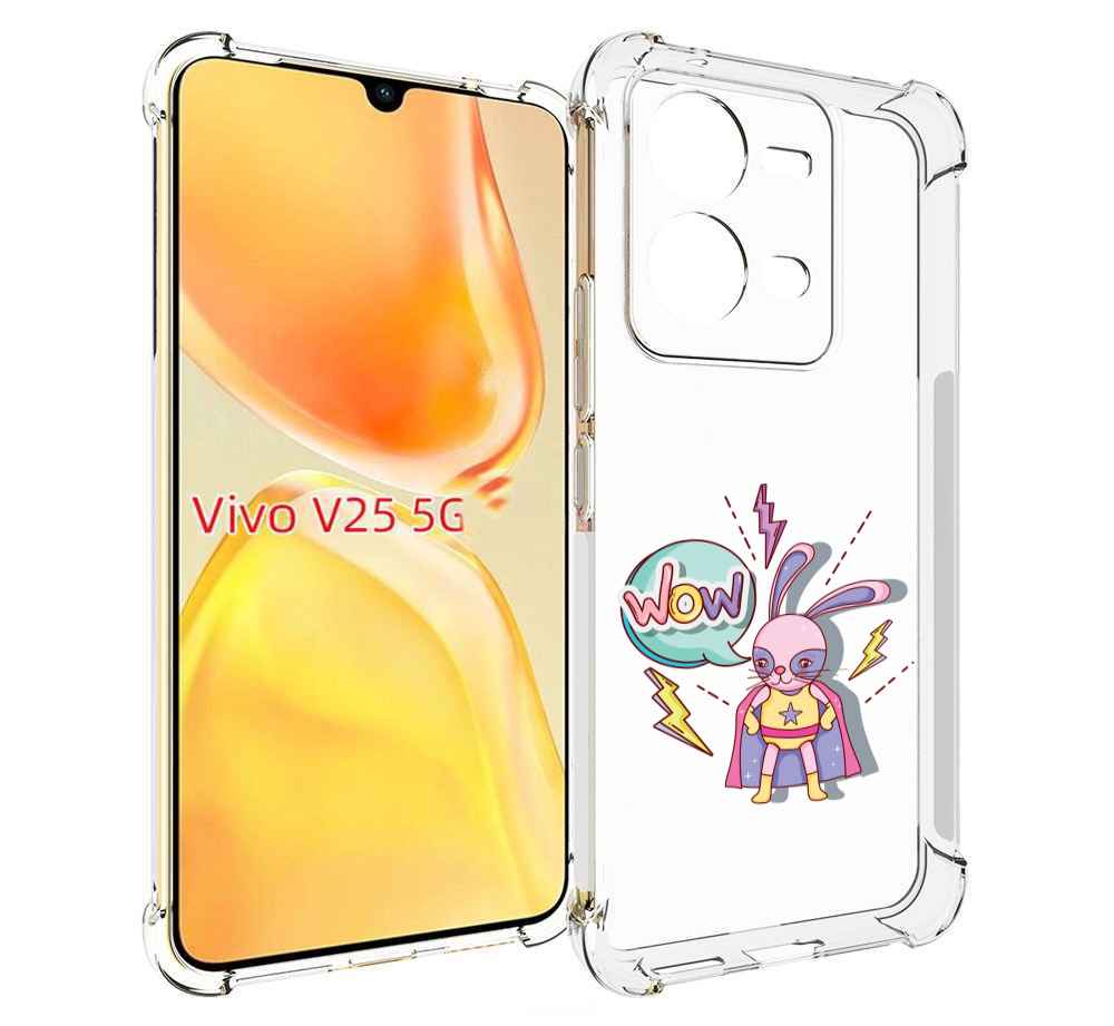

Чехол MyPads Вау для Vivo V25 5G / V25e, Прозрачный, Tocco