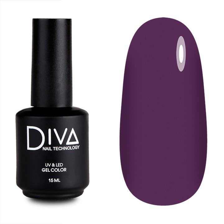 

Гель-лак для ногтей Diva Nail Technology плотный темный насыщенный коричневый 15 мл