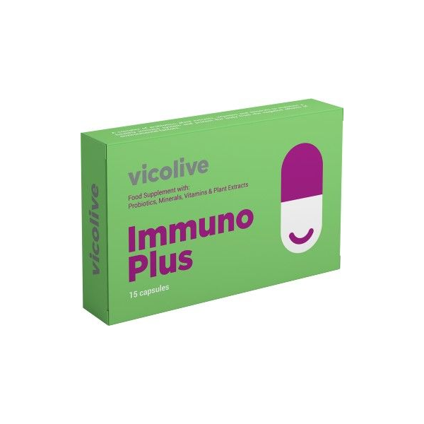 Витаминно-минеральный комплекс Vicolive Immuno Plus для иммунитета капс 15 шт