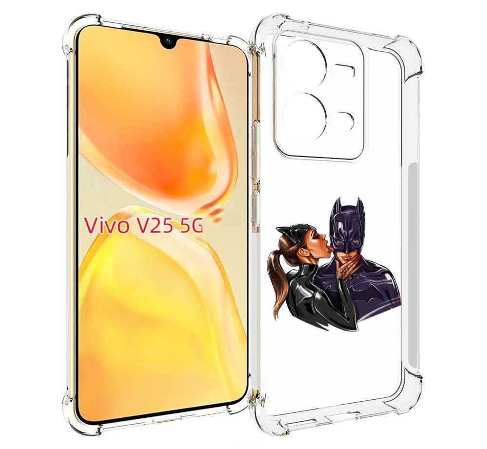 

Чехол MyPads Бэтман для Vivo V25 5G / V25e, Прозрачный, Tocco