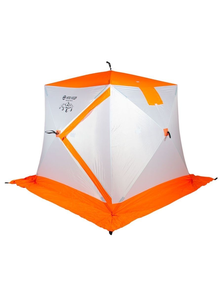 фото Палатка кедр куб, для рыбалки, 2 места, оранжевый