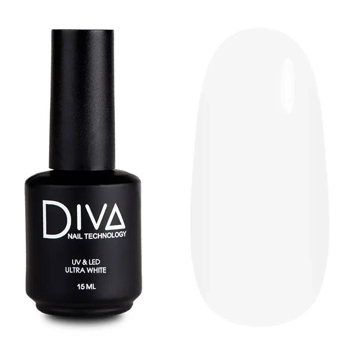 

Гель-лак для ногтей Diva Nail Technology плотный светлый насыщенный белый 15 мл