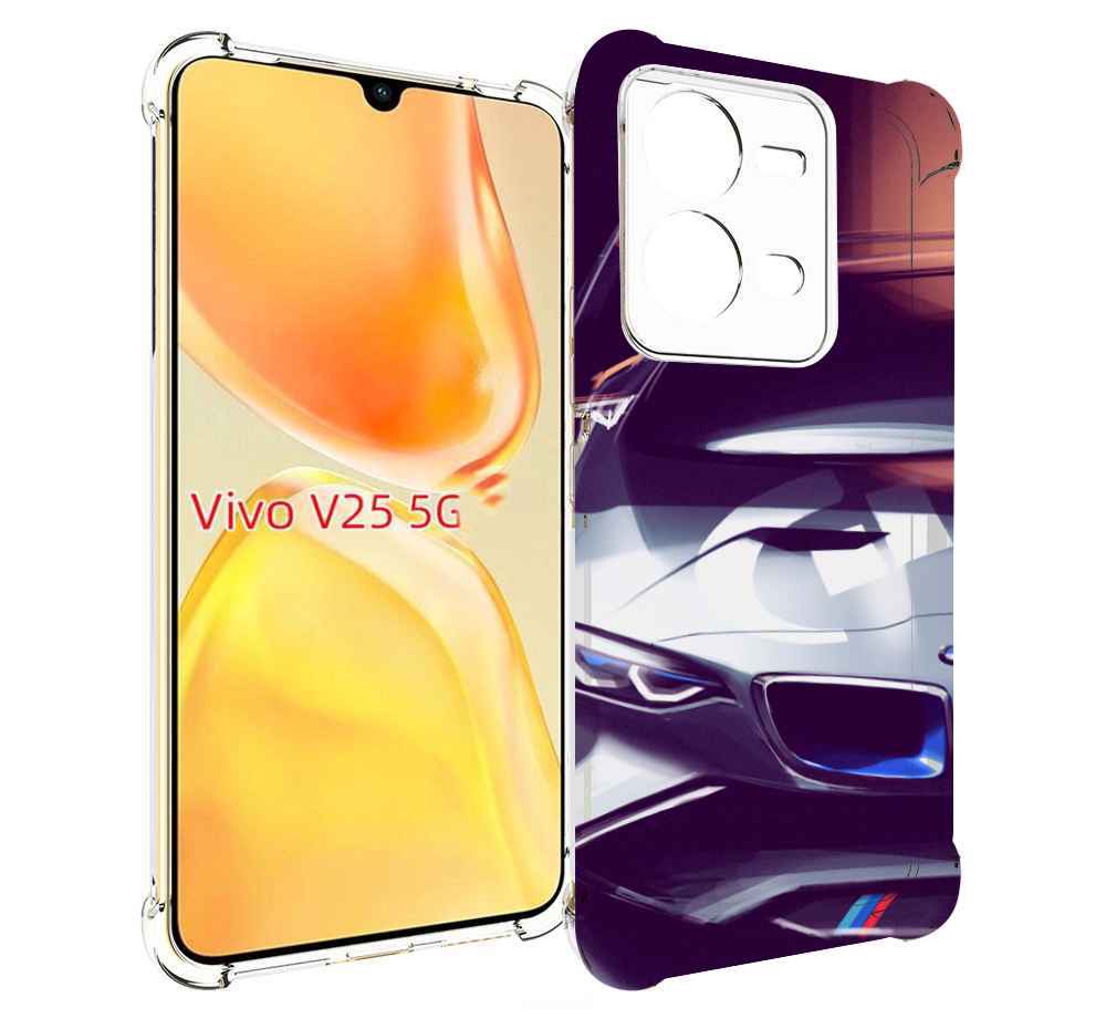 

Чехол MyPads Бэмвэ мужской для Vivo V25 5G / V25e, Прозрачный, Tocco