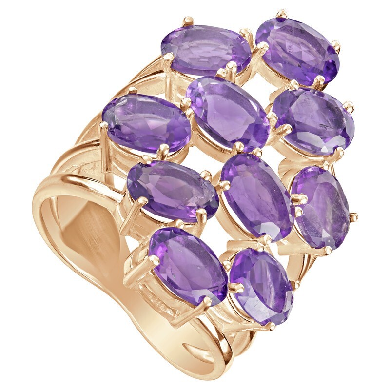 

Кольцо из серебра с аметистом р.19,5 LAZURIT-ONLINE 846203, 846203