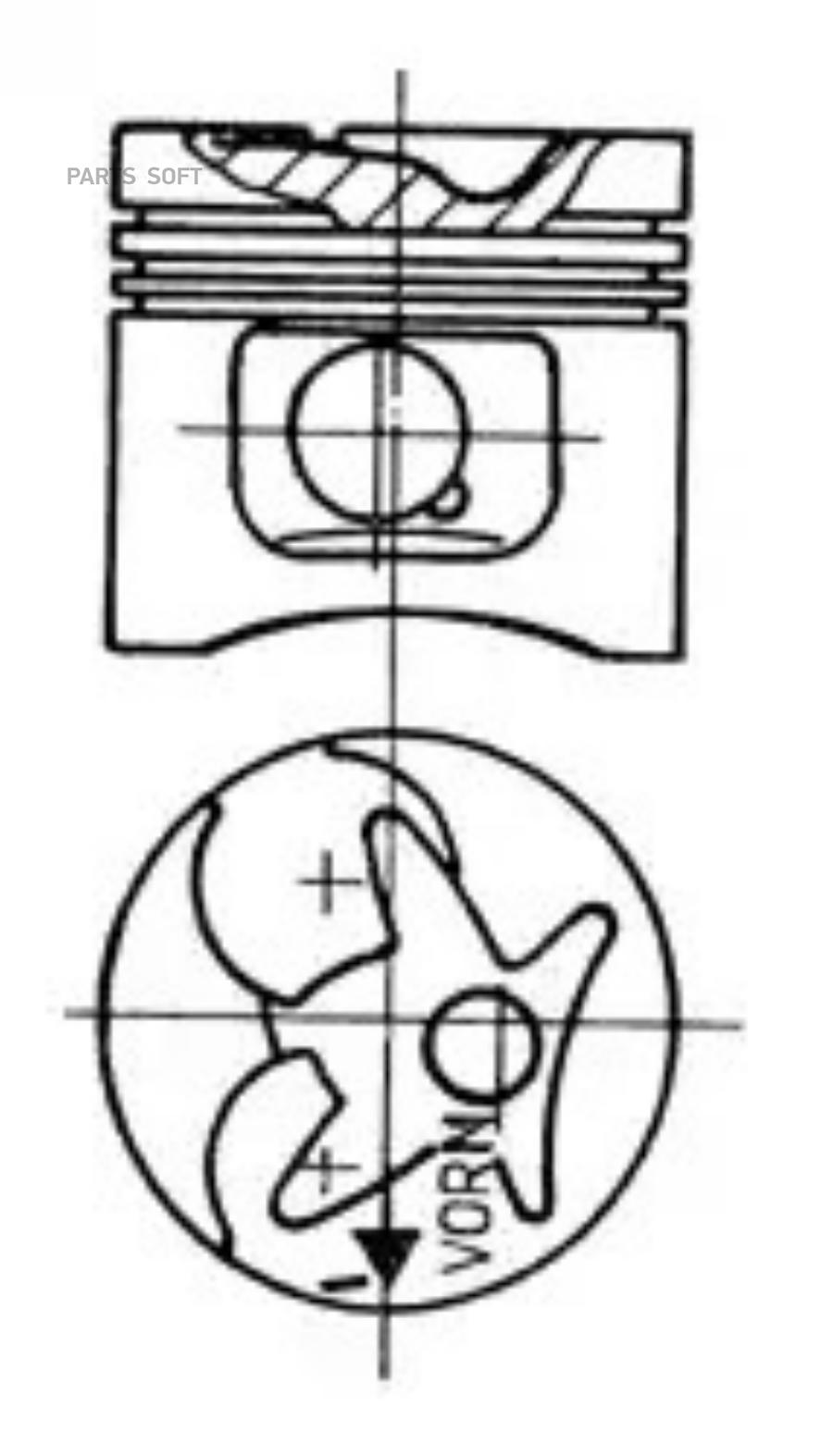 

Поршень KOLBENSCHMIDT 94330600 Dm.87.00X2.5X2.0X3.0 Std