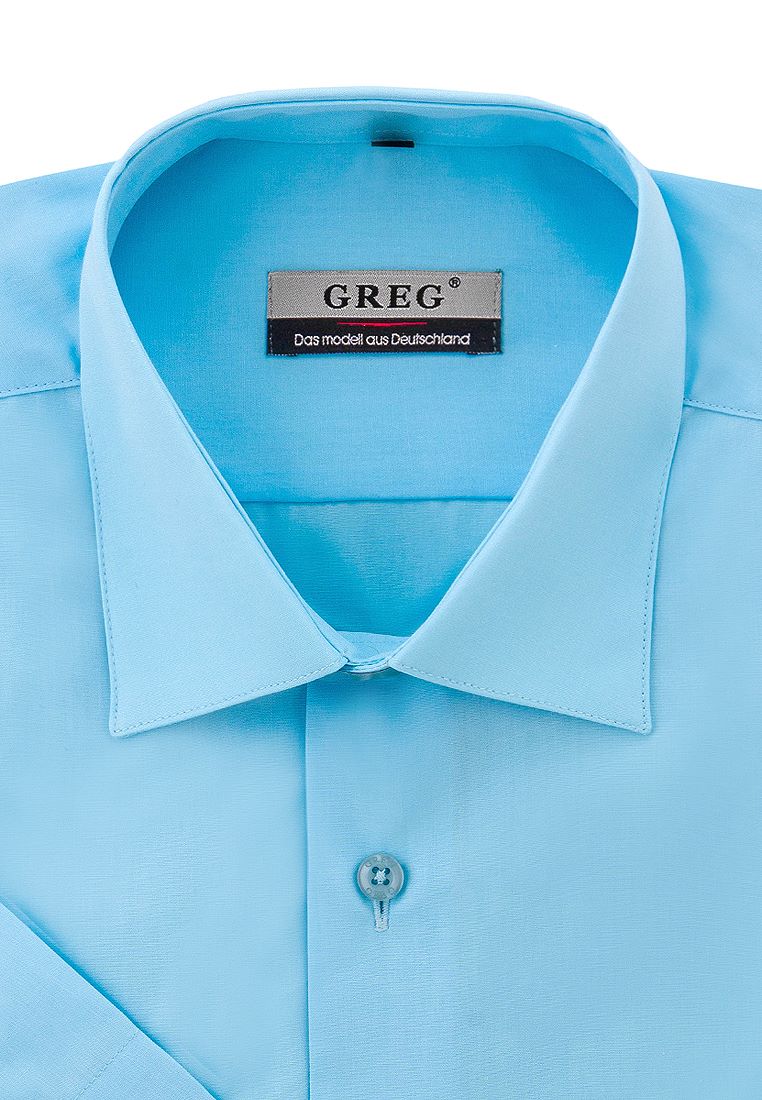 

Рубашка мужская Greg 01-00004654 голубая 39, Голубой, 01-00004654