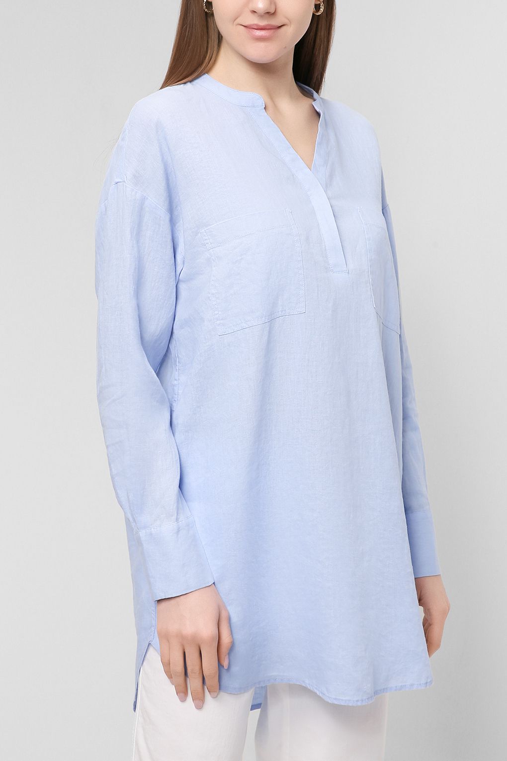 

Туника женская Essentials by Stockmann 2203 MILLIE синяя 34, Синий, 2203 MILLIE