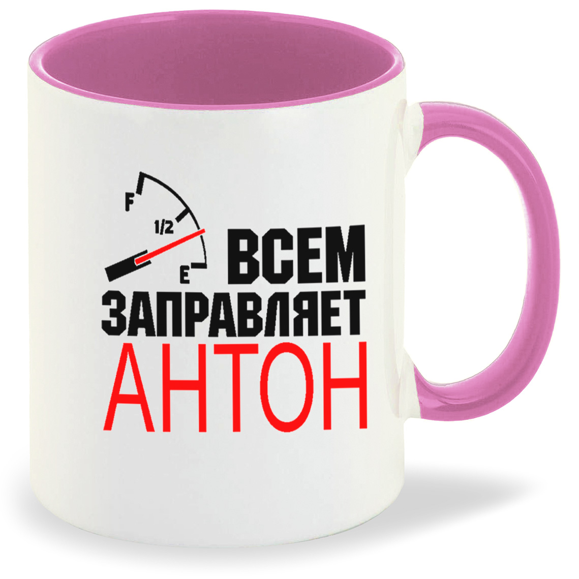 

Кружка CoolPodarok Всем заправляет Антон, Всем заправляет Антон