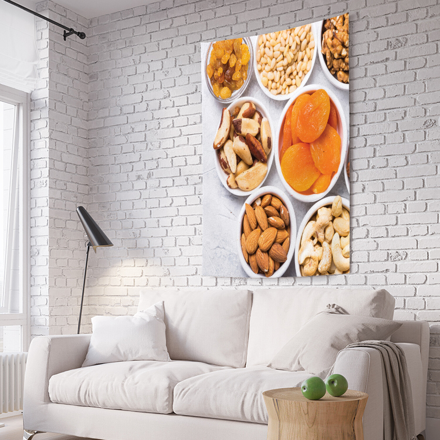 

Вертикальное фотопанно на стену JoyArty Орехи и сухофрукты 150x200 см, Орехи и сухофрукты
