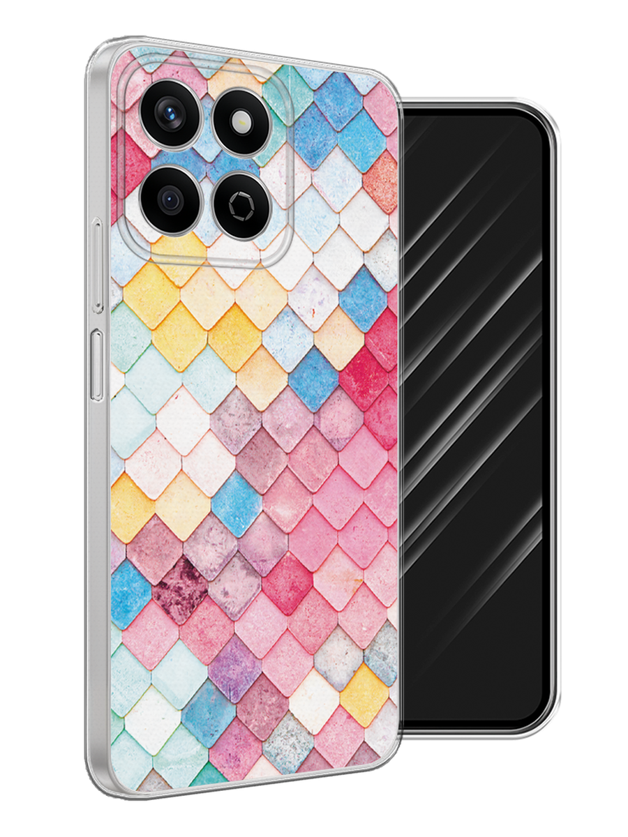 

Чехол Awog на Honor X7c "Нежные ромбики", Красный, 6125250-1