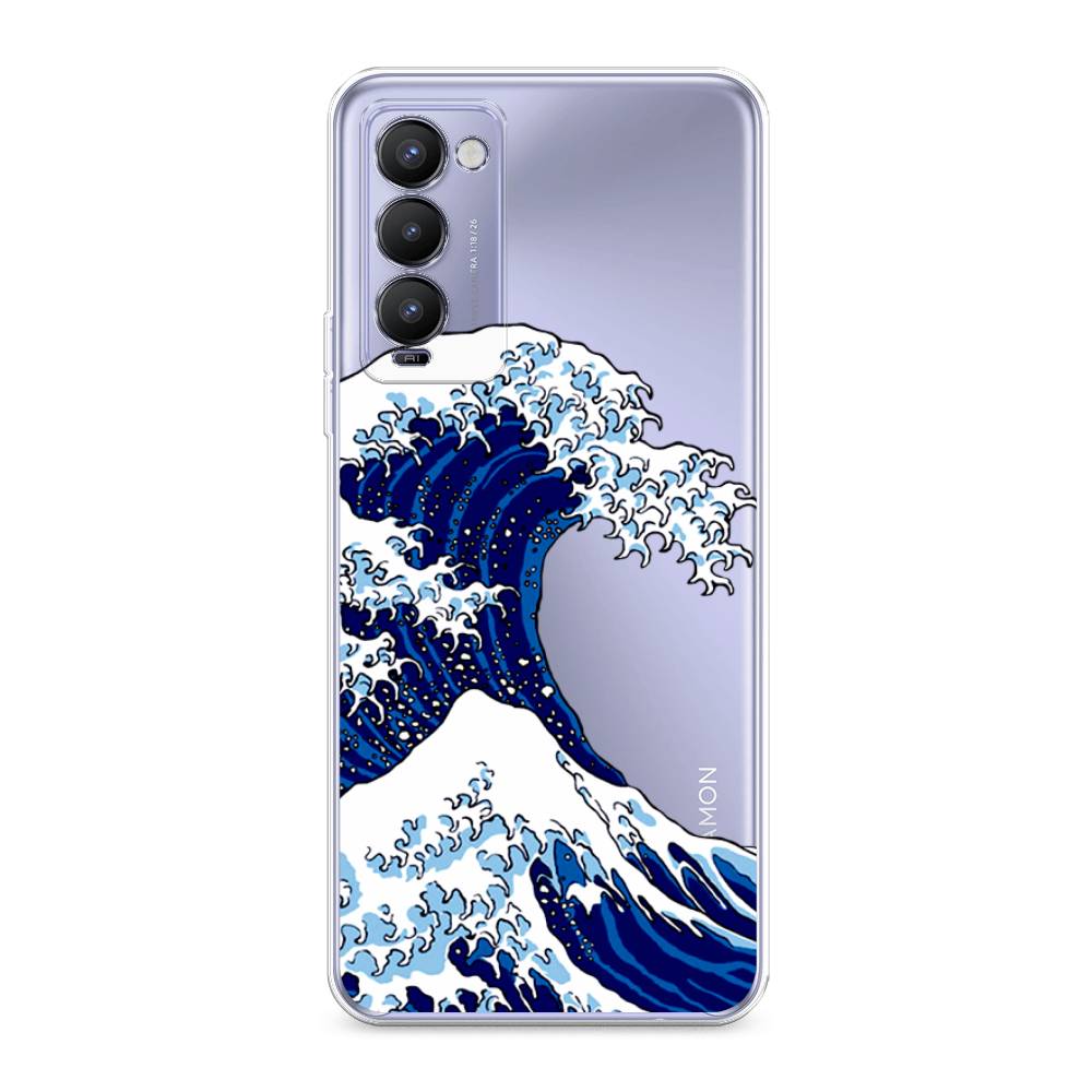 

Чехол Awog на Tecno Camon 18/18T "Волна в Канагаве", Разноцветный, 300950-4