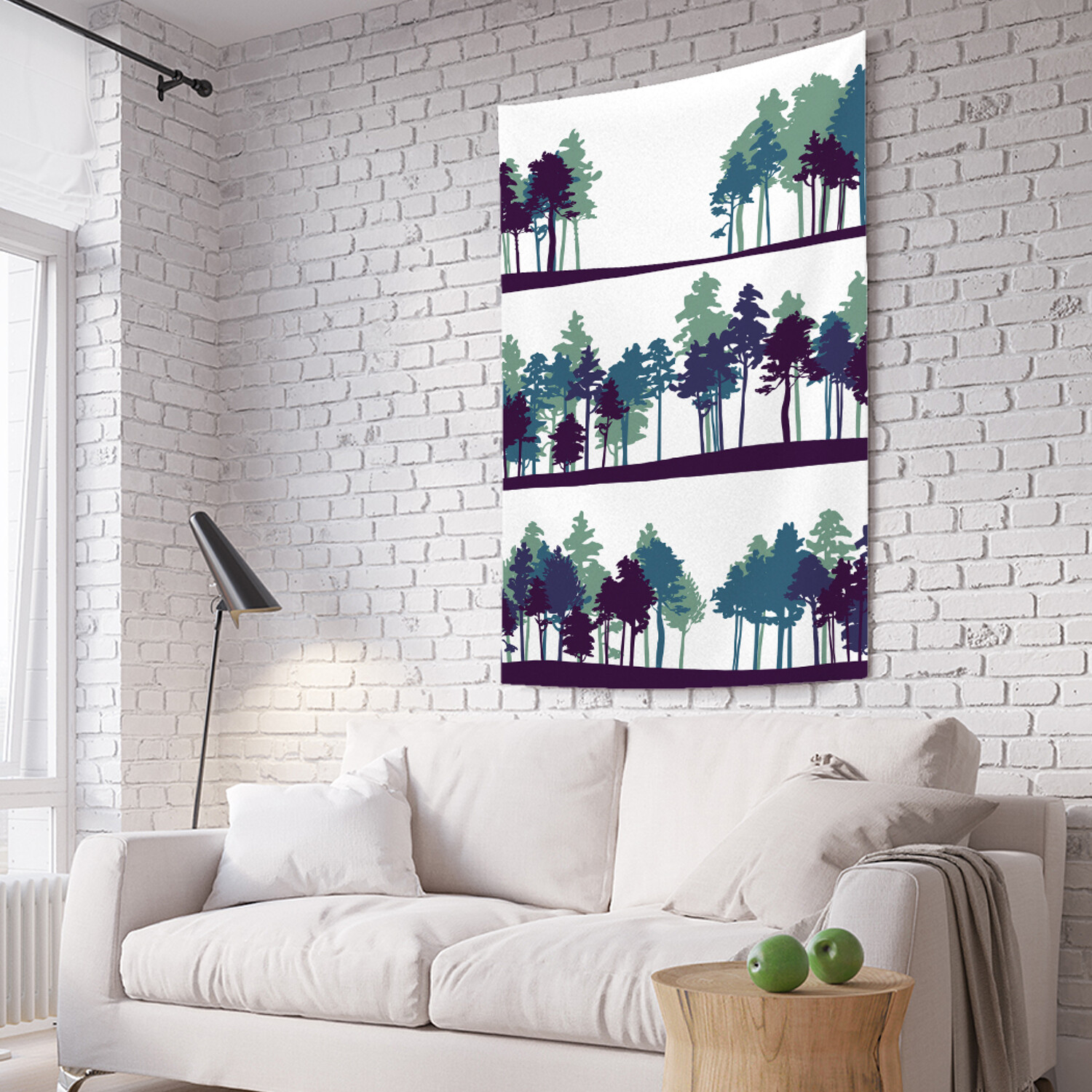 

Вертикальное фотопанно на стену JoyArty Триптих леса 150x200 см, Триптих леса