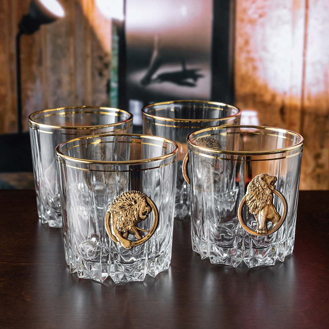 фото Подарочный набор бокалов для виски город подарков "львы "в подарочной коробке 10059415