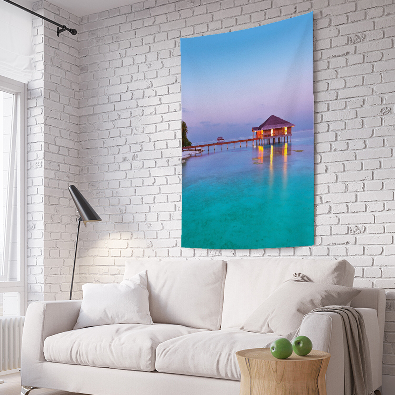 

Вертикальное фотопанно на стену JoyArty Дом над водой 150x200 см, Дом над водой