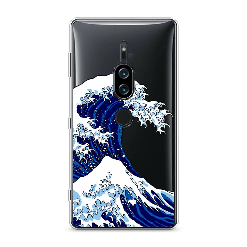 

Силиконовый чехол "Волна в Канагаве" на Sony Xperia XZ2 Premium, 53350-4