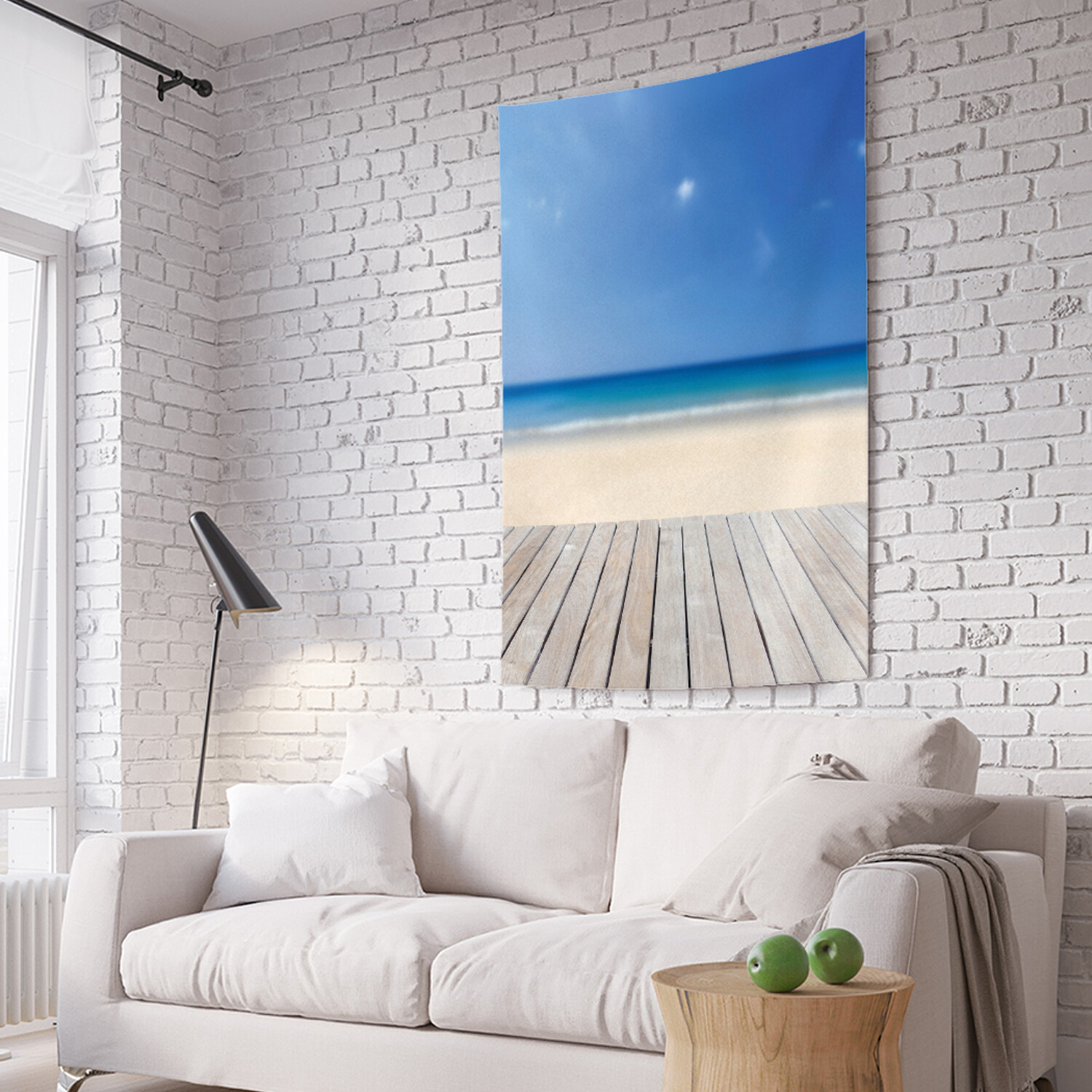 

Вертикальное фотопанно на стену JoyArty Песчаный пляж 150x200 см, Песчаный пляж