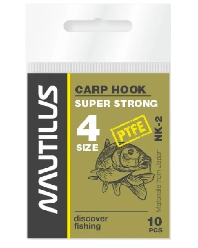 

Крючки Nautilus Sting Carp #4 S-1141, 00-00017668