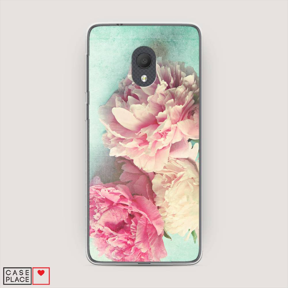 

Чехол Awog на Alcatel 1C 5003D (2019) / Алкатель 1C 5003D (2019) "Пионы new", 170650-8
