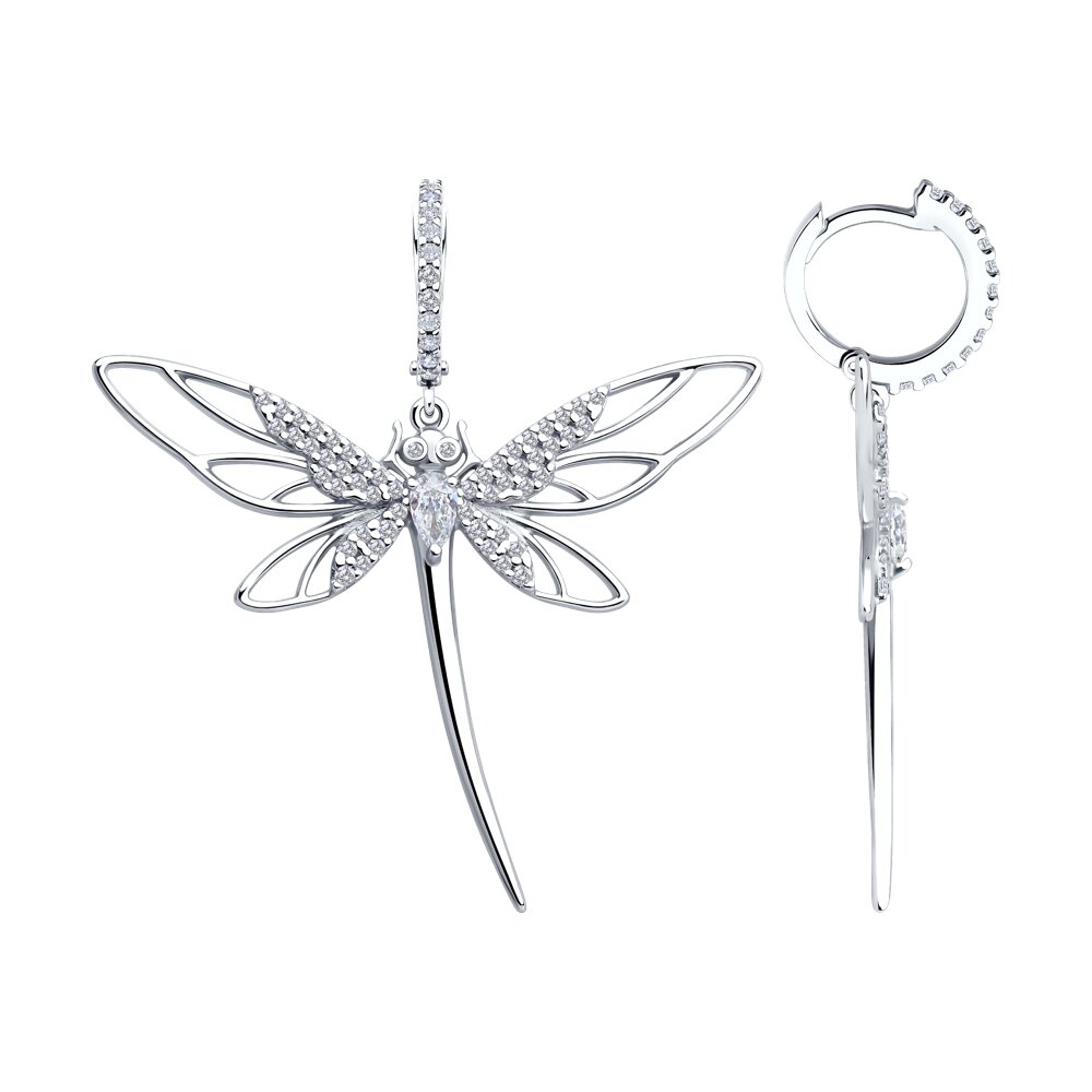 

Серьги из серебра SOKOLOV 94026870, фианит, 94026870