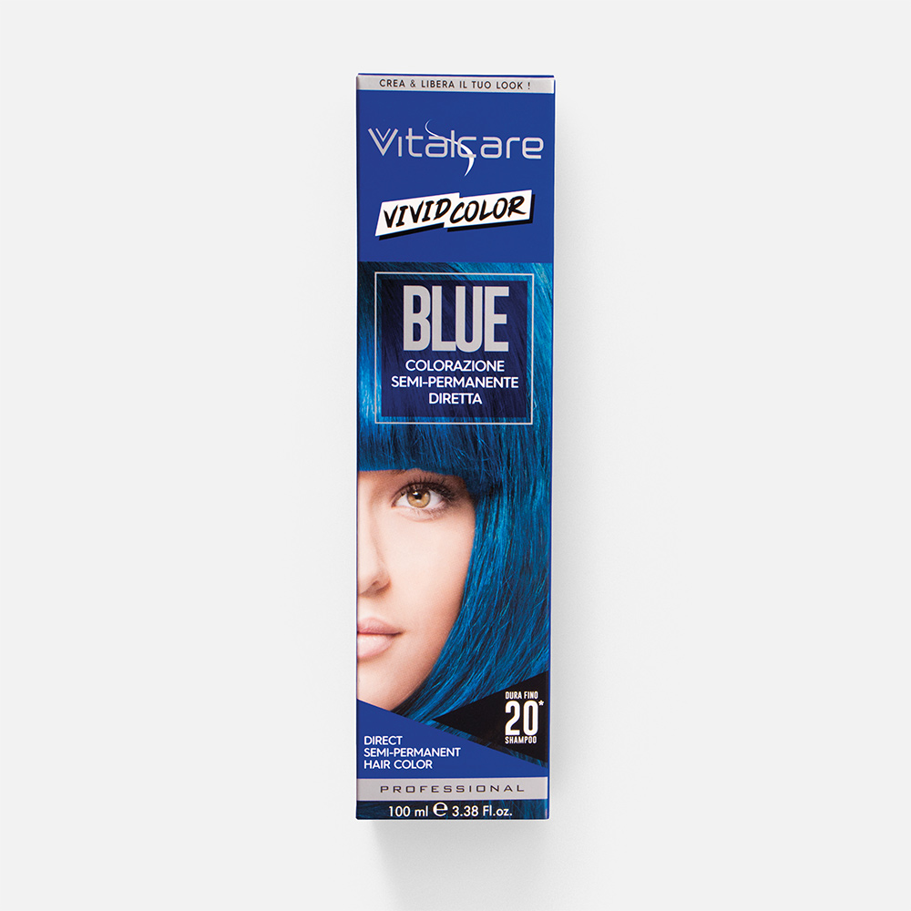 Средство тонирующее для волос Vitalcare Vivid Color Blue 100 мл