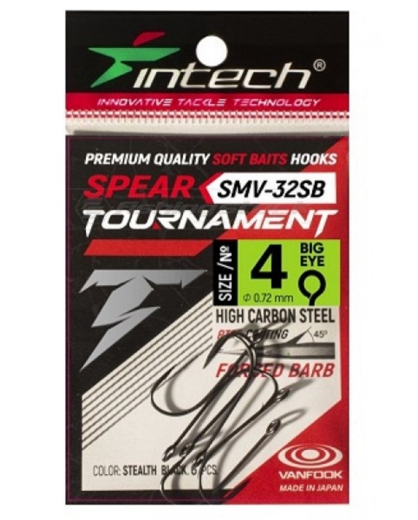 

Крючки Intech Tournament Spear SMV-32SB #4, 00-00024072