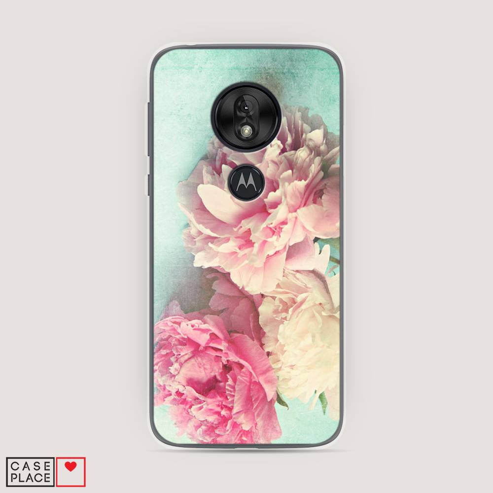 

Чехол Awog на Motorola Moto G7 Play / Моторола Мото G7 Play "Пионы new", 241250-8