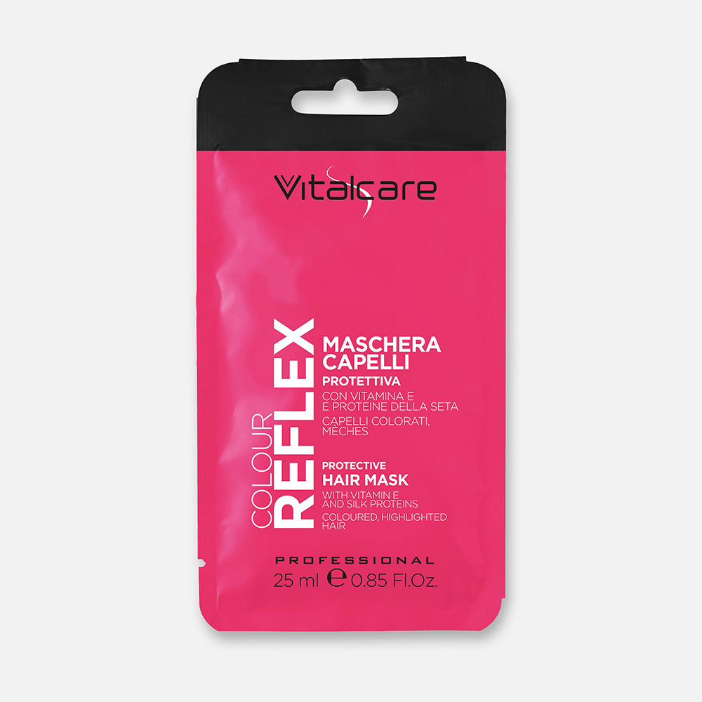 Маска Vitalcare Colour Reflex с протеинами шелка и витамином Е 25 мл