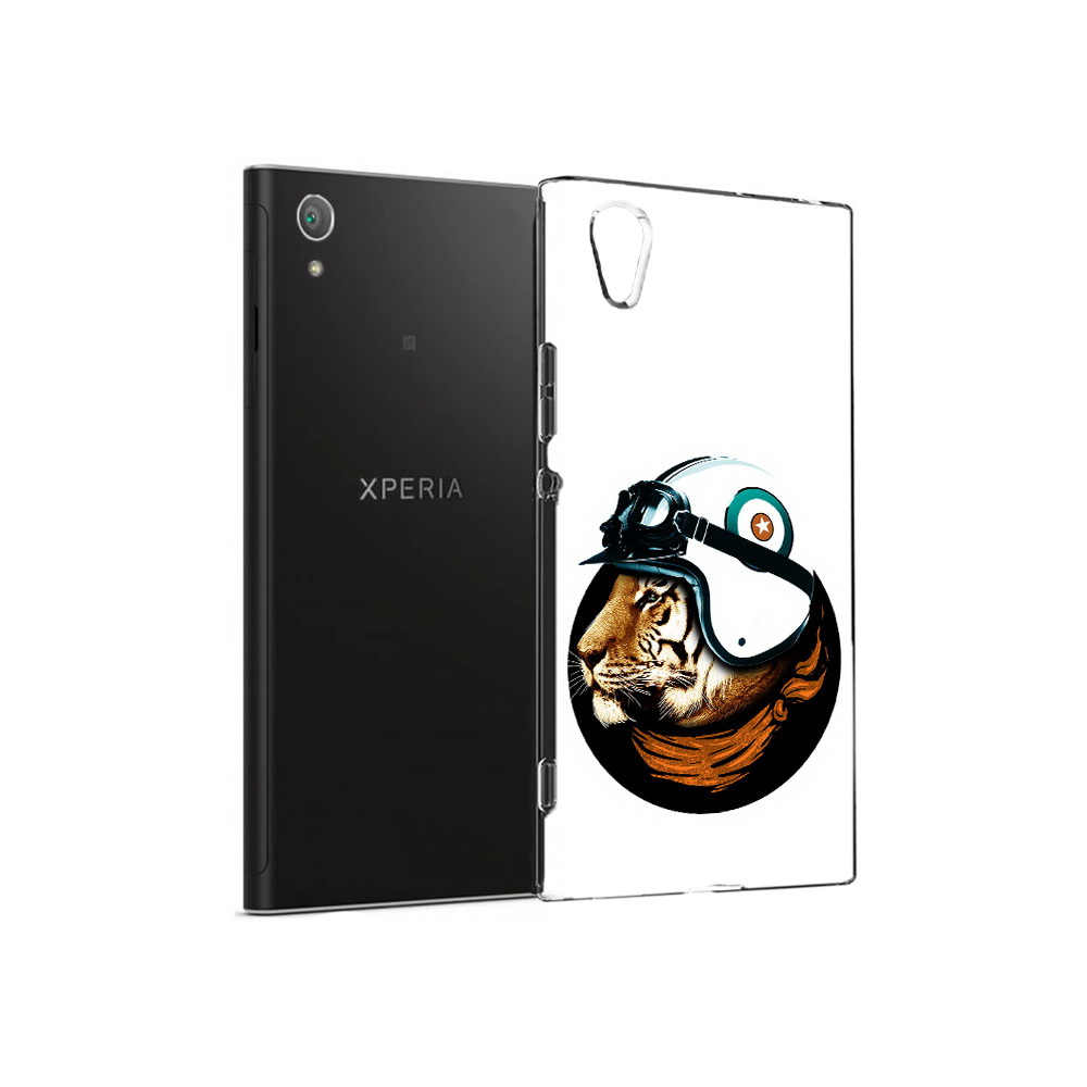 

Чехол MyPads Tocco для Sony Xperia XA1 Plus Тигр в шлеме (PT77220.224.171), Прозрачный, Tocco