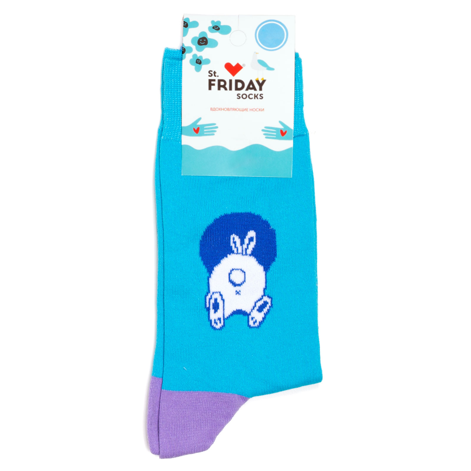 

Носки унисекс St. Friday Socks Hochu-v-Norku разноцветные, Голубой;синий;белый, Hochu-v-Norku