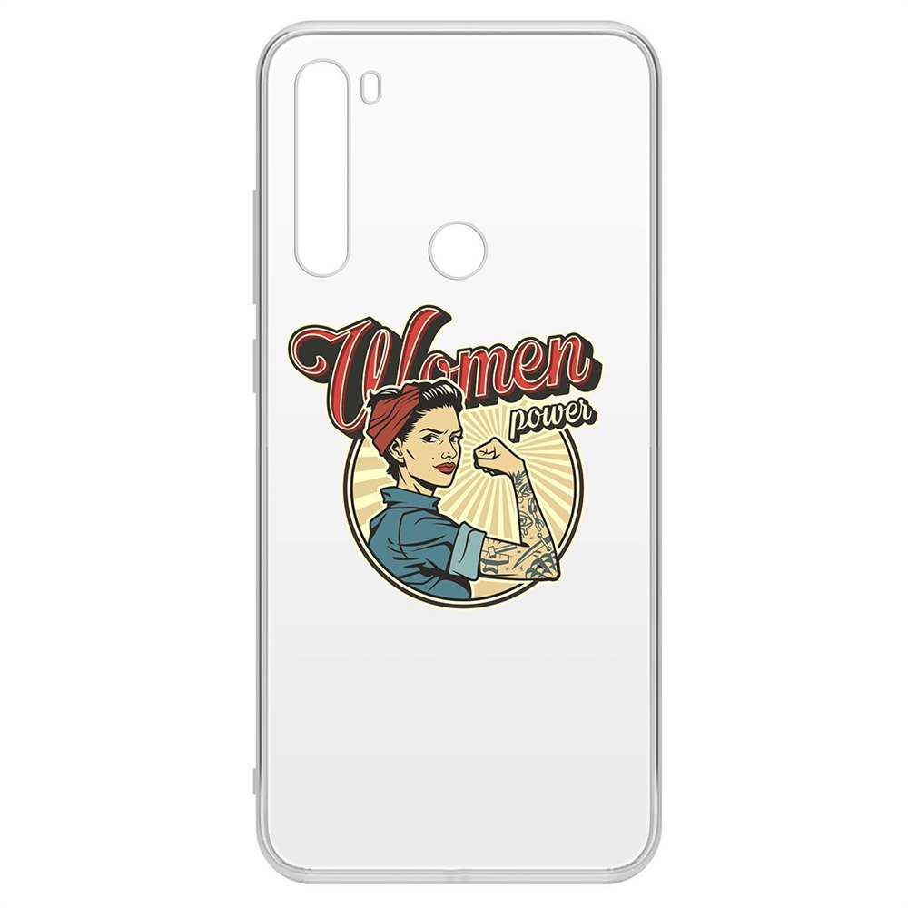 фото Чехол-накладка krutoff clear case women power для xiaomi redmi note 8t