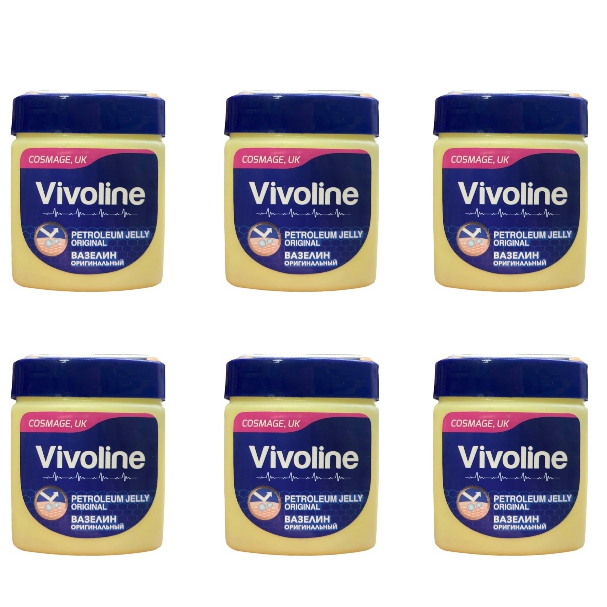 Вазелин Vivoline оригинальный 61 мл 6 шт наполнитель тофу оригинальный 0 4 кг впитываемость 1 л