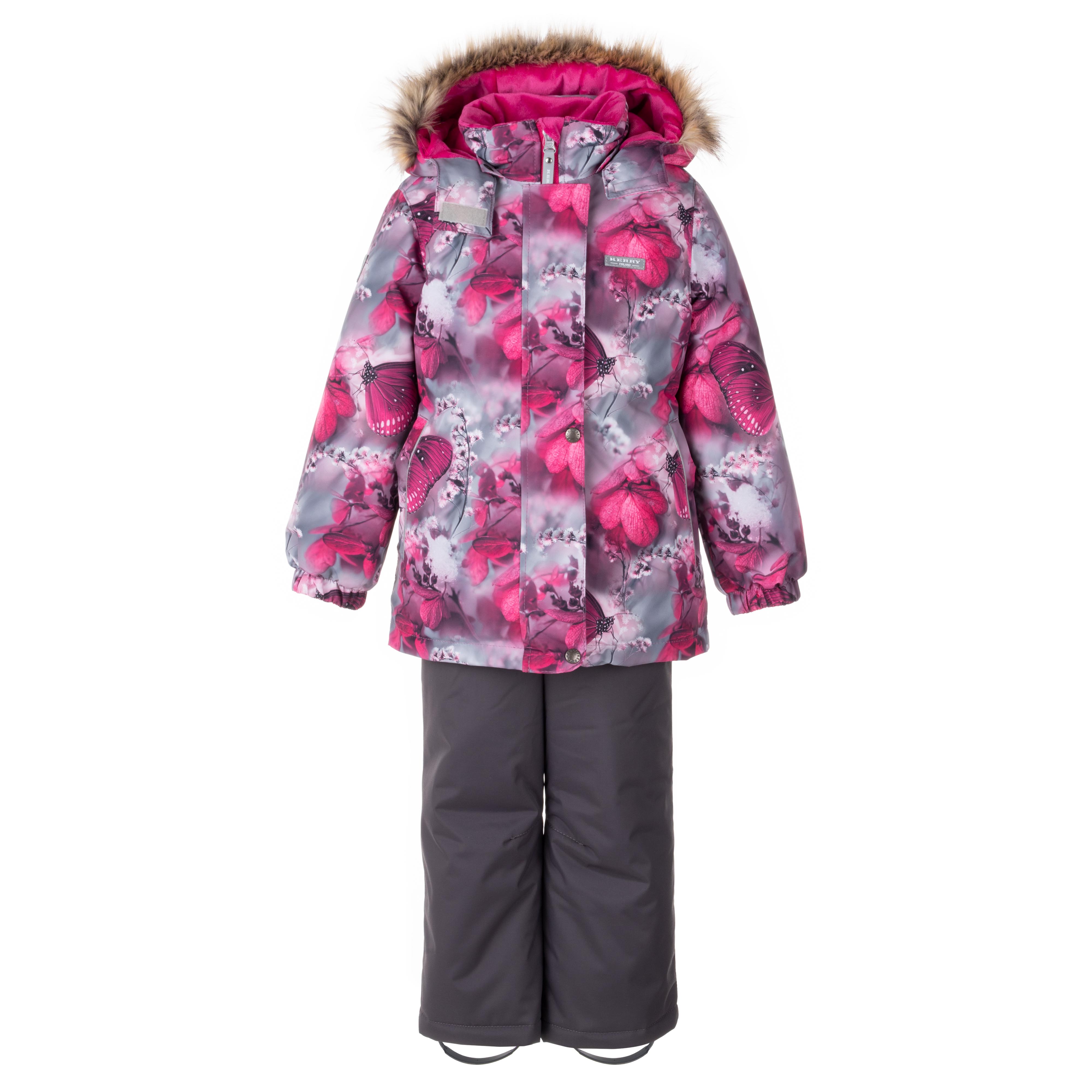 Комплект верхней одежды KERRY K23420 C, розовый, серый, 116