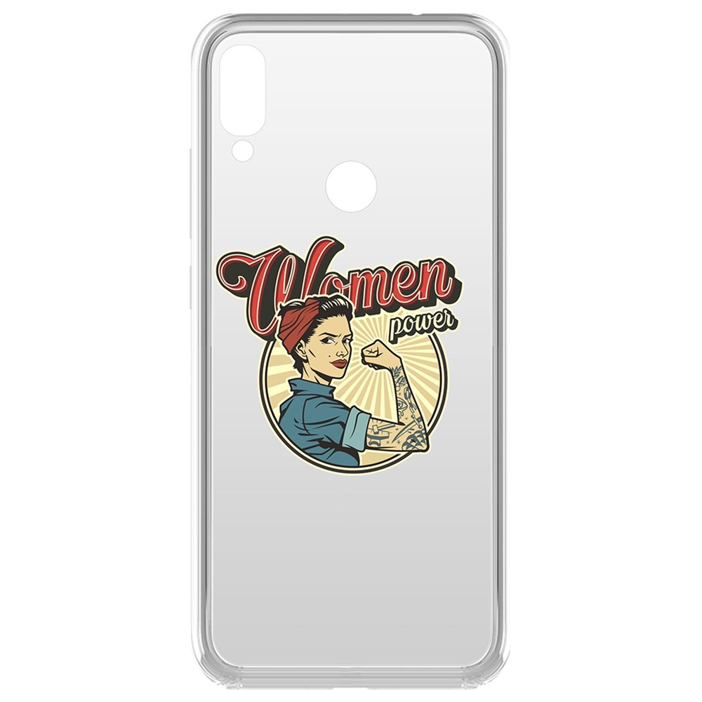 фото Чехол-накладка krutoff clear case women power для xiaomi redmi note 7