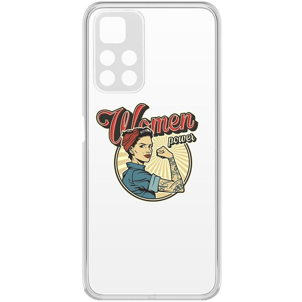 фото Чехол-накладка krutoff clear case women power для xiaomi redmi note 11 pro