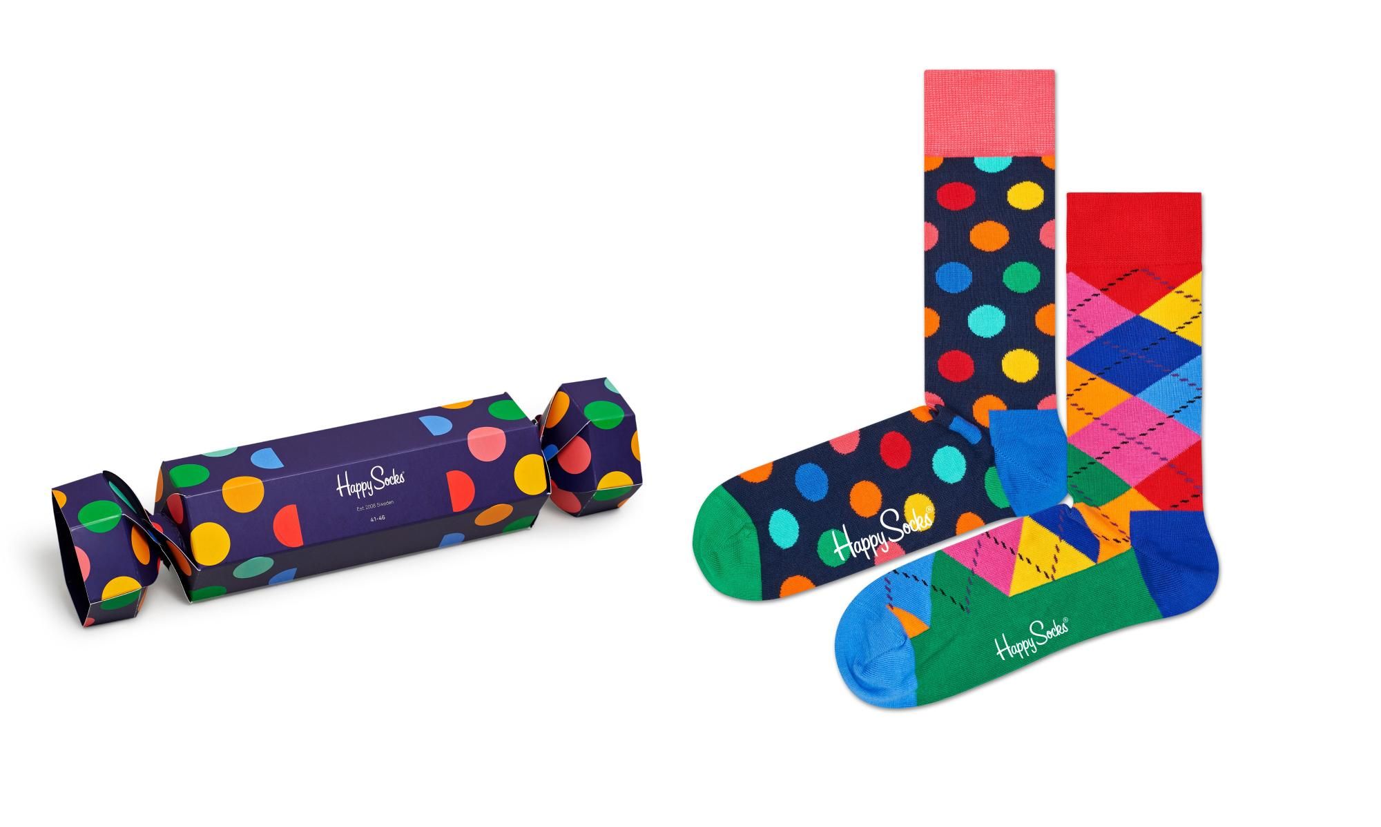 Комплект носков женских Happy Socks XBDO02 разноцветных 36-40, 2 пары