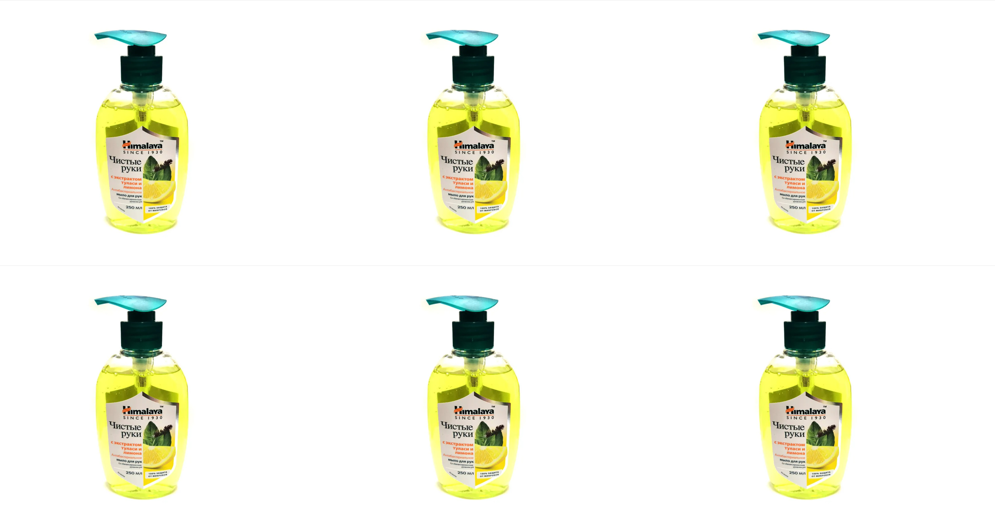 

Мыло для рук Himalaya Herbals с экстрактом тулси и лимона 250 мл 6 шт