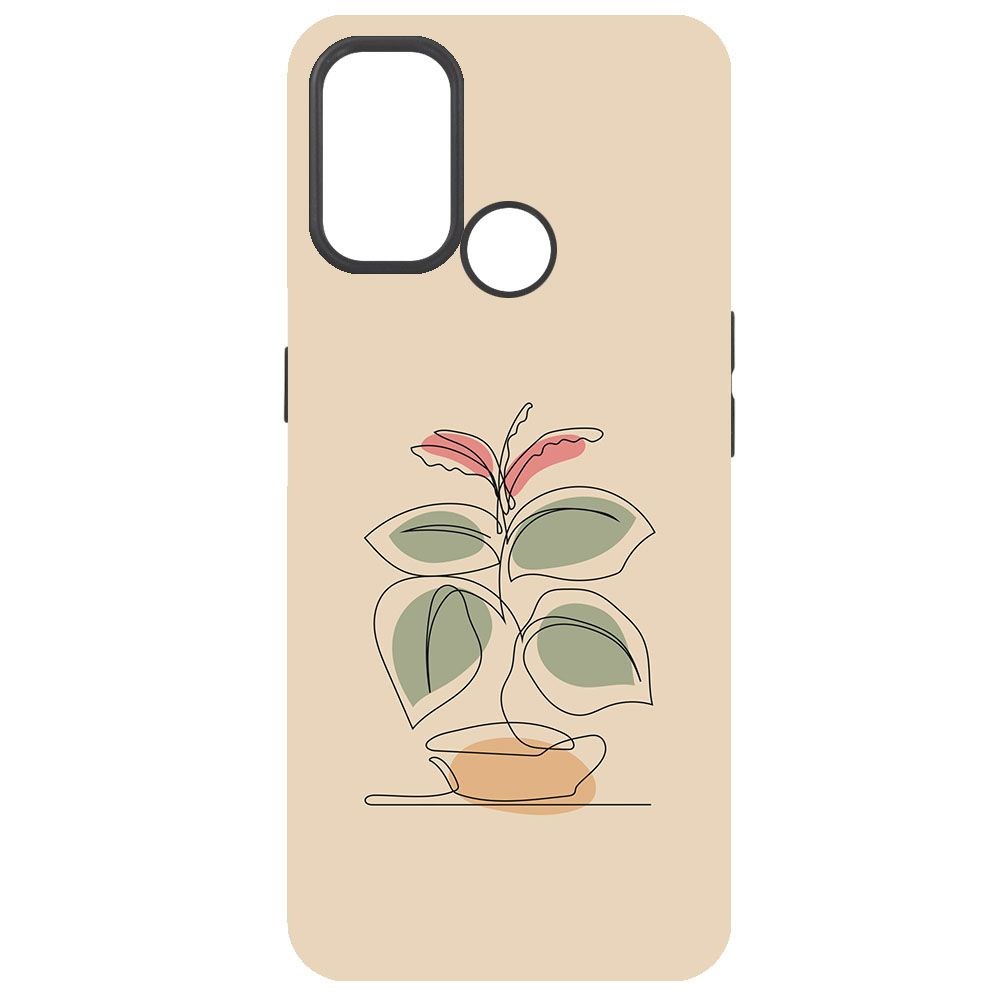 

Чехол-накладка Krutoff Soft Case Цветок для Oppo A33 (2020) черный