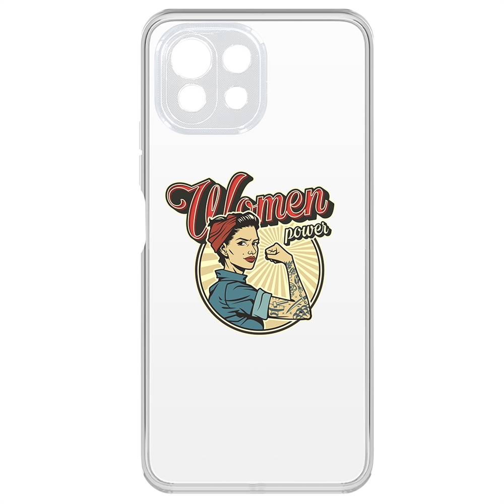 фото Чехол-накладка krutoff clear case women power для xiaomi mi 11 lite