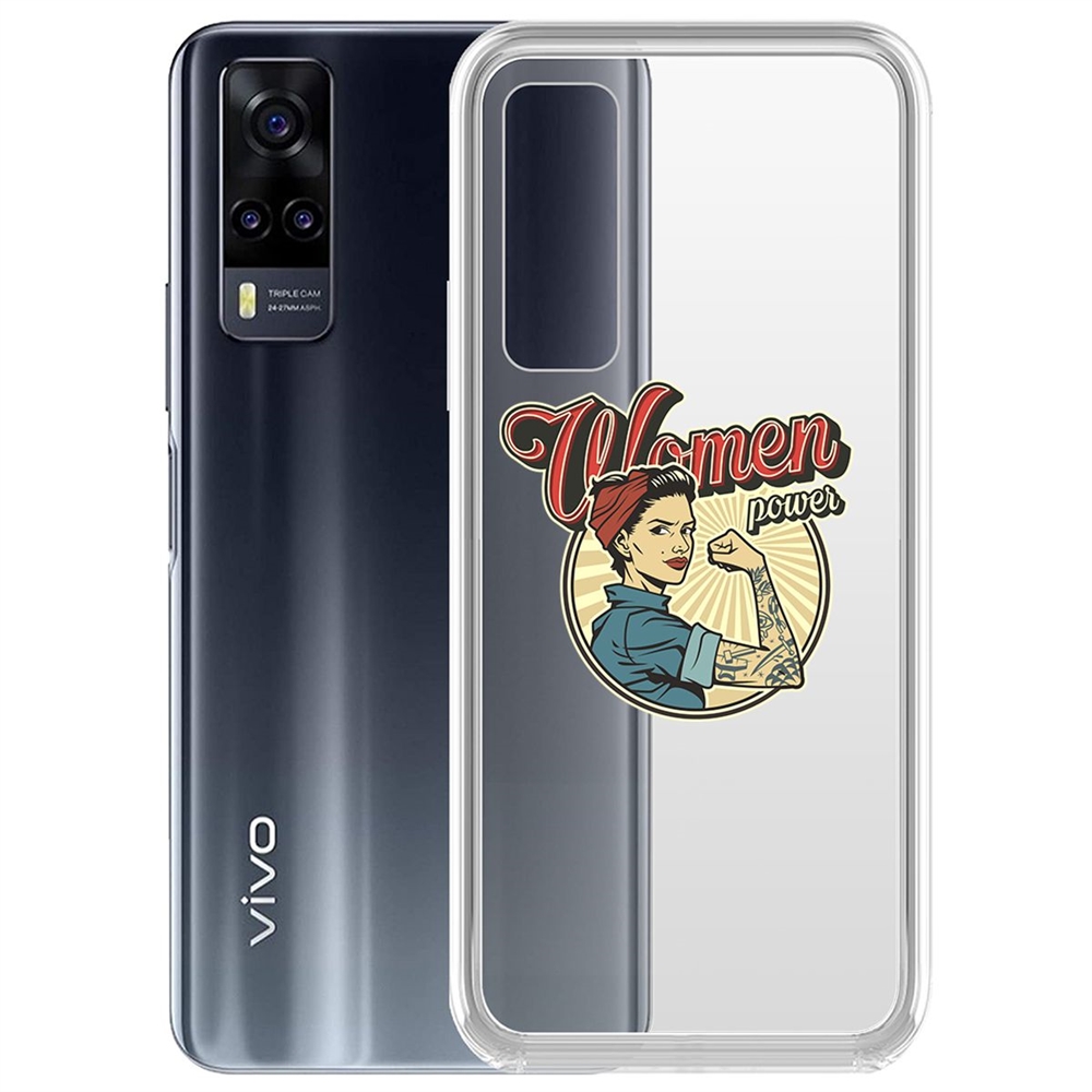 фото Чехол-накладка krutoff clear case women power для vivo y31