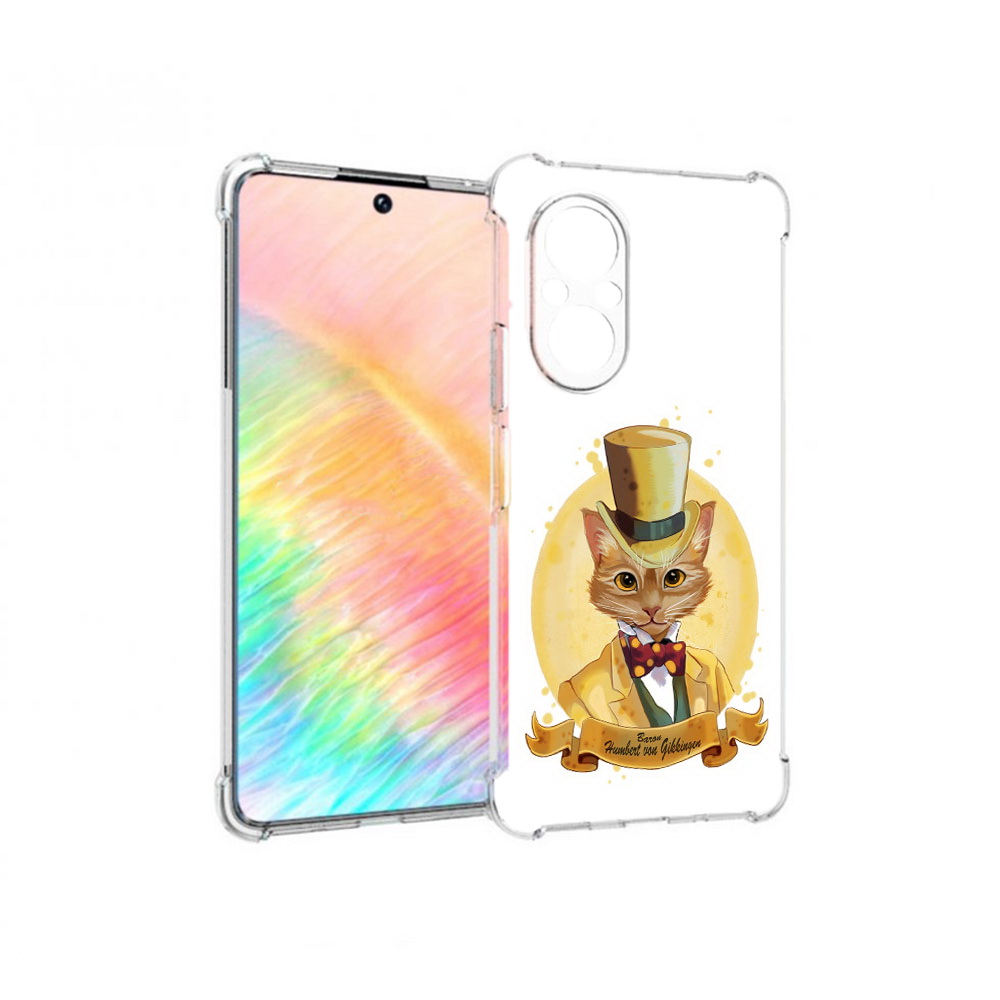 

Чехол MyPads Tocco для Honor 50 SE кот юрист (PT223907.20.401), Прозрачный, Tocco