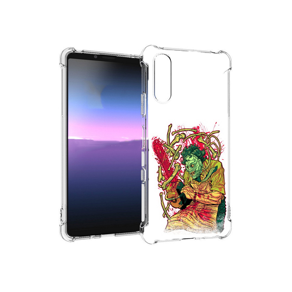 

Чехол MyPads Tocco для Sony Xperia 10 III яркий мясник (PT161504.223.711), Прозрачный, Tocco