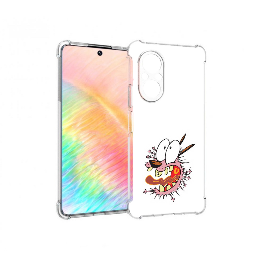 

Чехол MyPads Tocco для Honor 50 SE испуганный бобик (PT223907.20.381), Прозрачный, Tocco